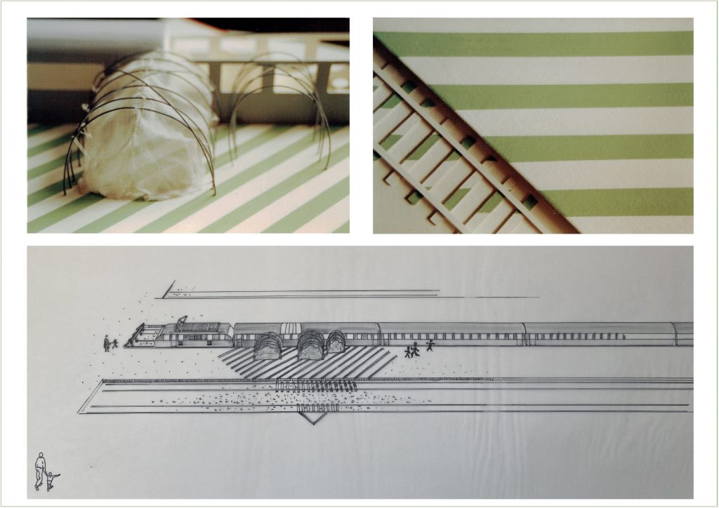 Eisenbahn-Waggon für Kinder - Details Perspektive