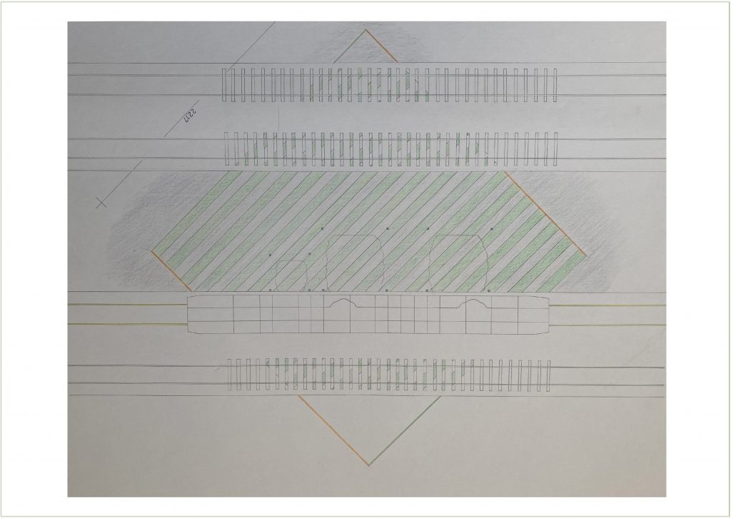 Eisenbahn-Waggon für Kinder - Grundriss-Details